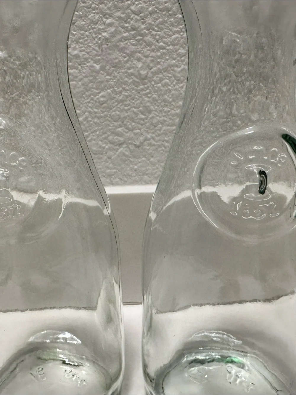 Mason Clear Glass Carafe Pair